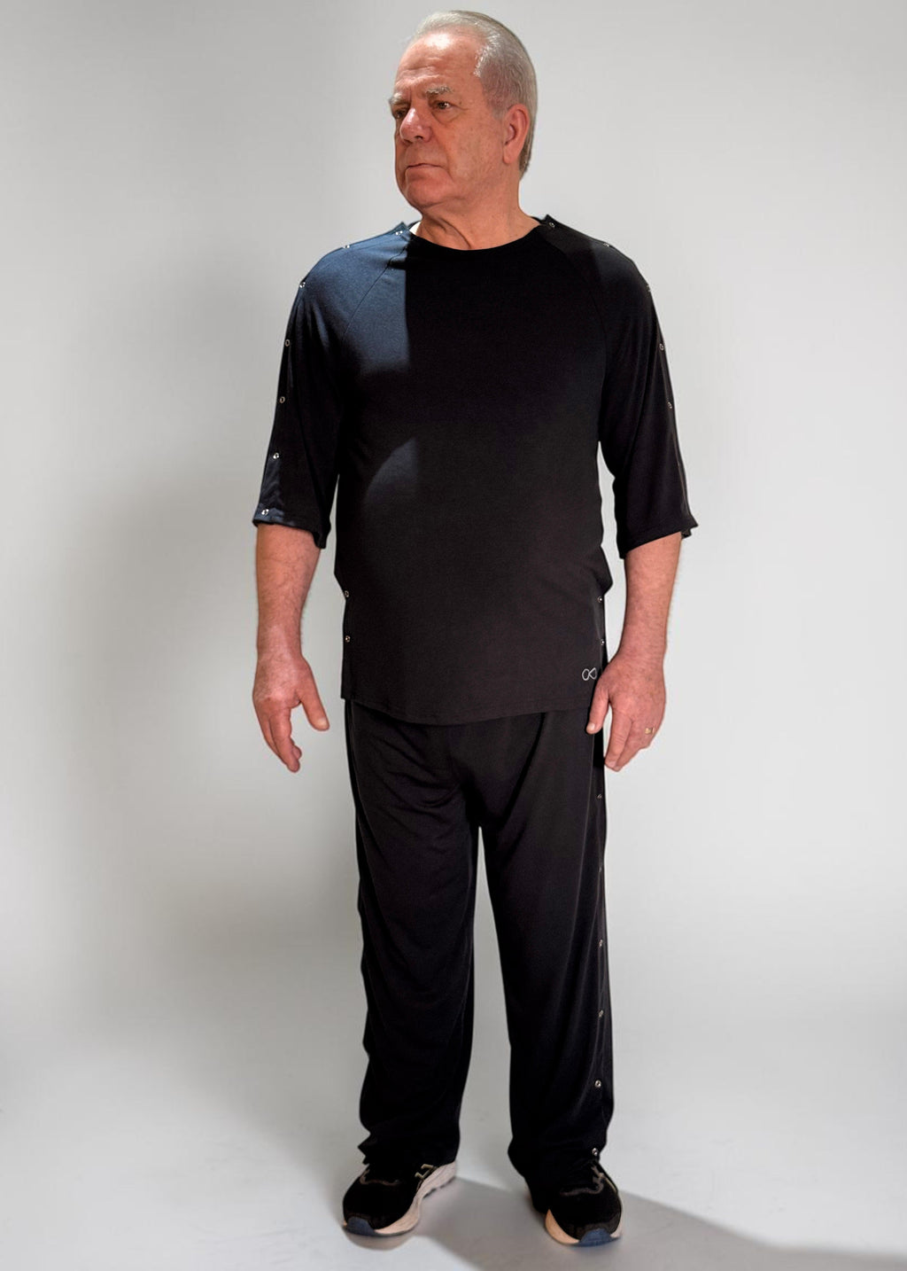 Conjunto com abertura lateral